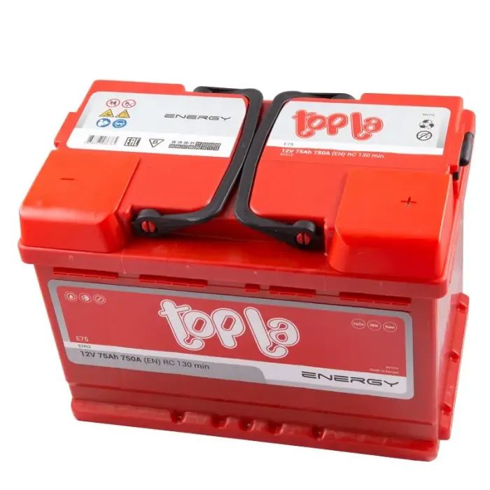 Акумулятор автомобільний Topla 75 Ah/12V Energy Euro  750A (108 075) зображення 3