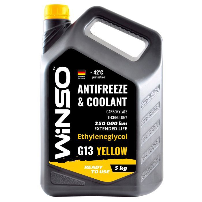 Антифриз WINSO WINSO YELLOW G13 yellow 5kg (880930)