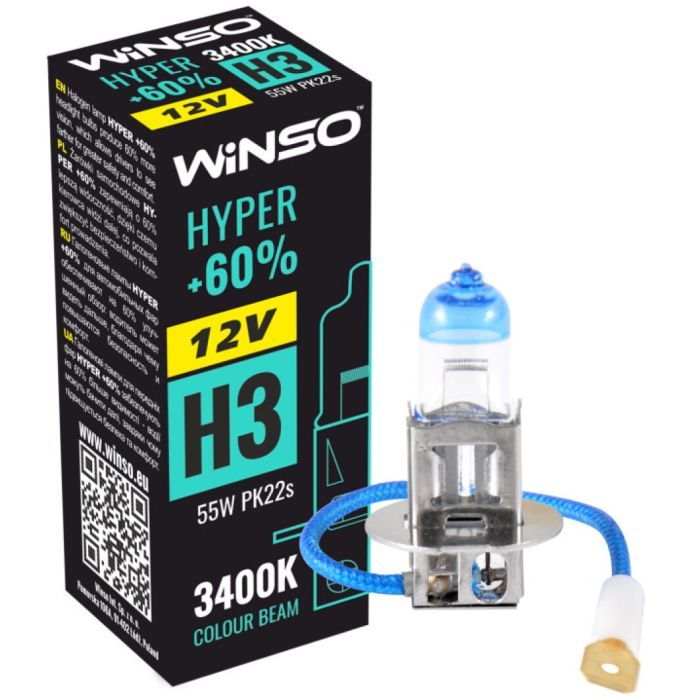 Автолампа WINSO H3 HYPER +60 55W (712320) изображение 2