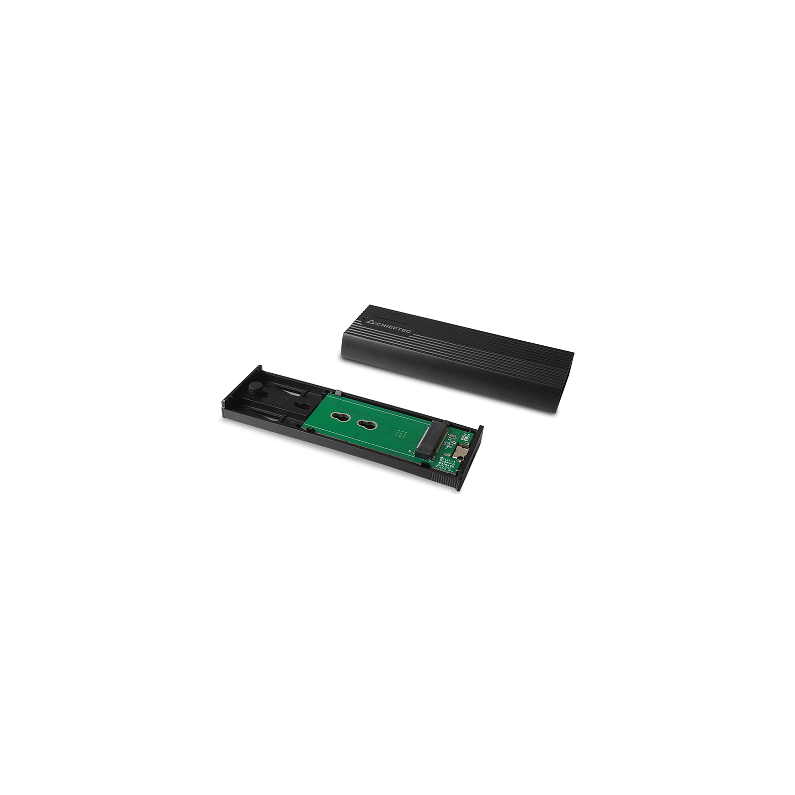 Кишеня зовнішня Chieftec USB 3.2 Gen2 Type-C M.2 PCIe NVMe/SATA SSD (CEB-M2C-TL) зображення 2