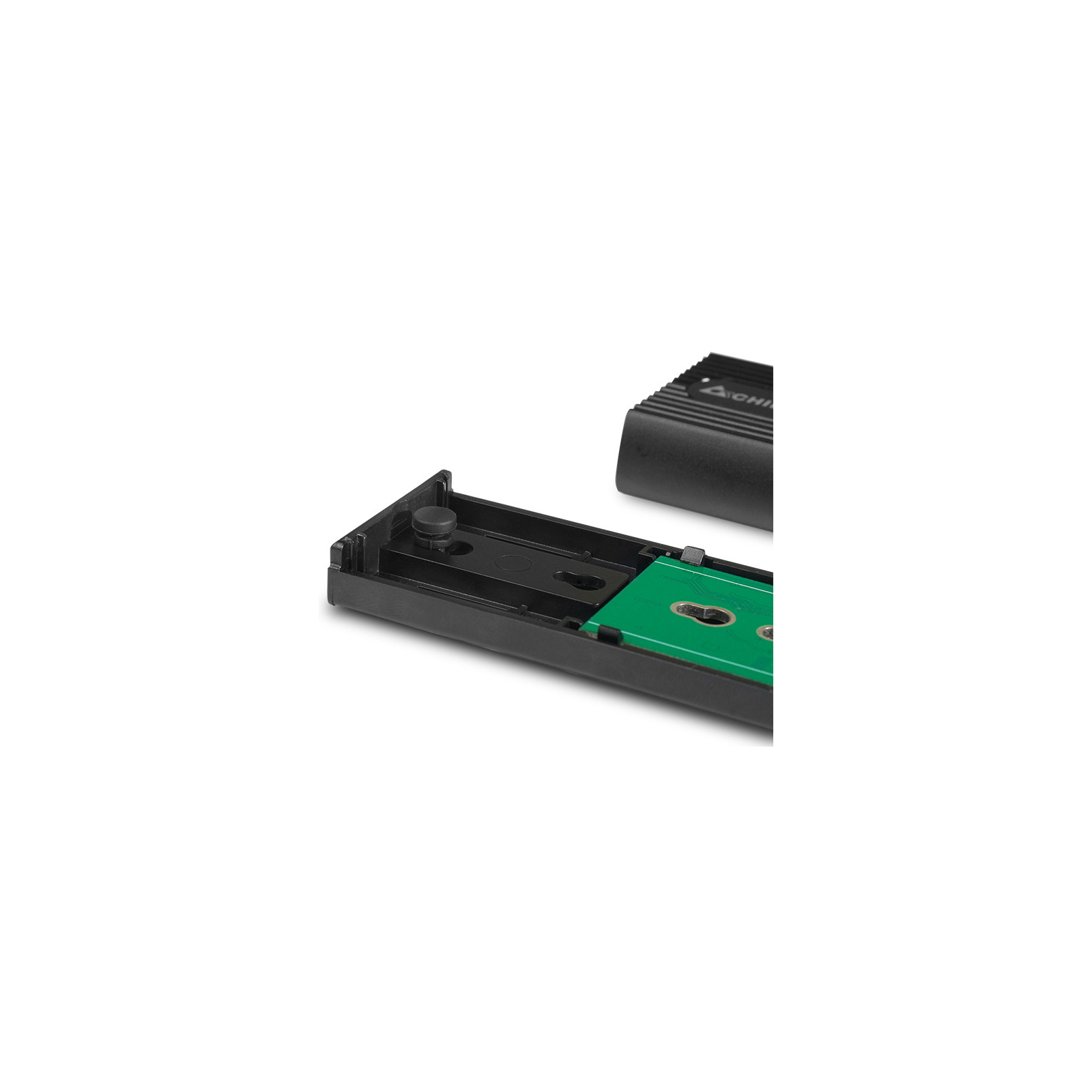 Кишеня зовнішня Chieftec USB 3.2 Gen2 Type-C M.2 PCIe NVMe/SATA SSD (CEB-M2C-TL) зображення 4