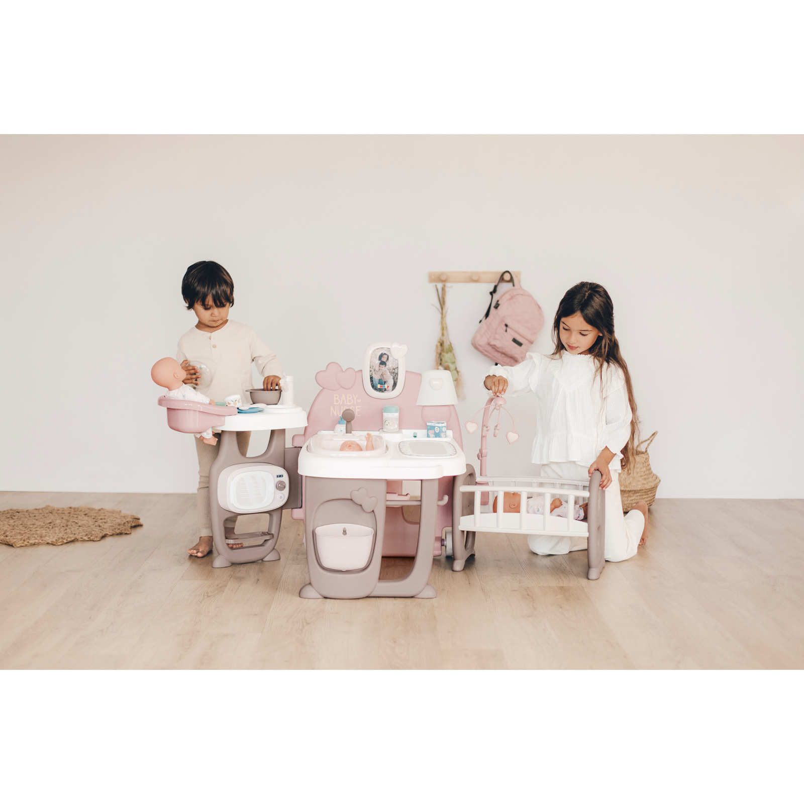 Ігровий набір Smoby Toys Baby Nurse Кімната малюка з кухнею, ванною, спальнею та аксесуарами (220376) зображення 5