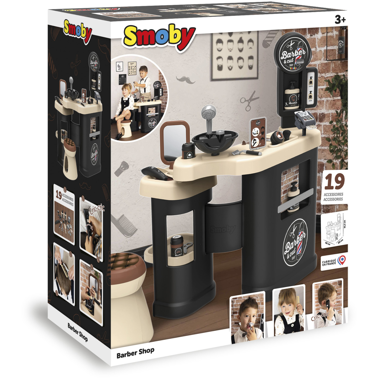 Ігровий набір Smoby Toys Барбер Шоп із дзеркалом та набором перукаря (320243) зображення 2