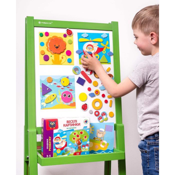 Развивающая игрушка Vladi Toys Игра Веселые картинки магнитная (укр) (VT5422-06) изображение 3