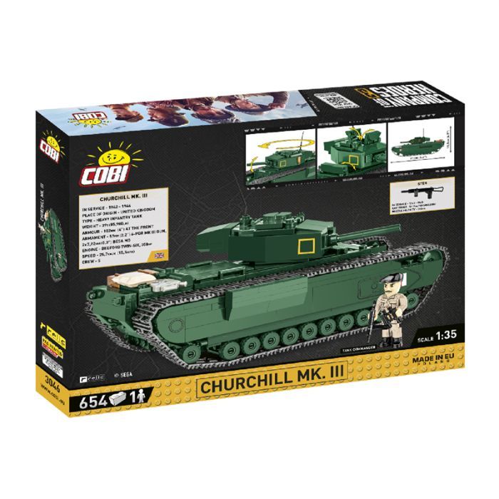 Конструктор Cobi Company of Heroes 3 Танк Mk III Черчилль, 654 деталей (COBI-3046) изображение 2