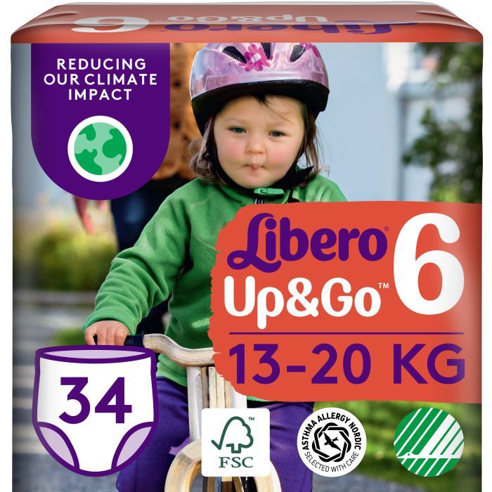 Подгузники Libero Up&Go Размер 6 (13-20 кг) 34 шт (7322541742861)