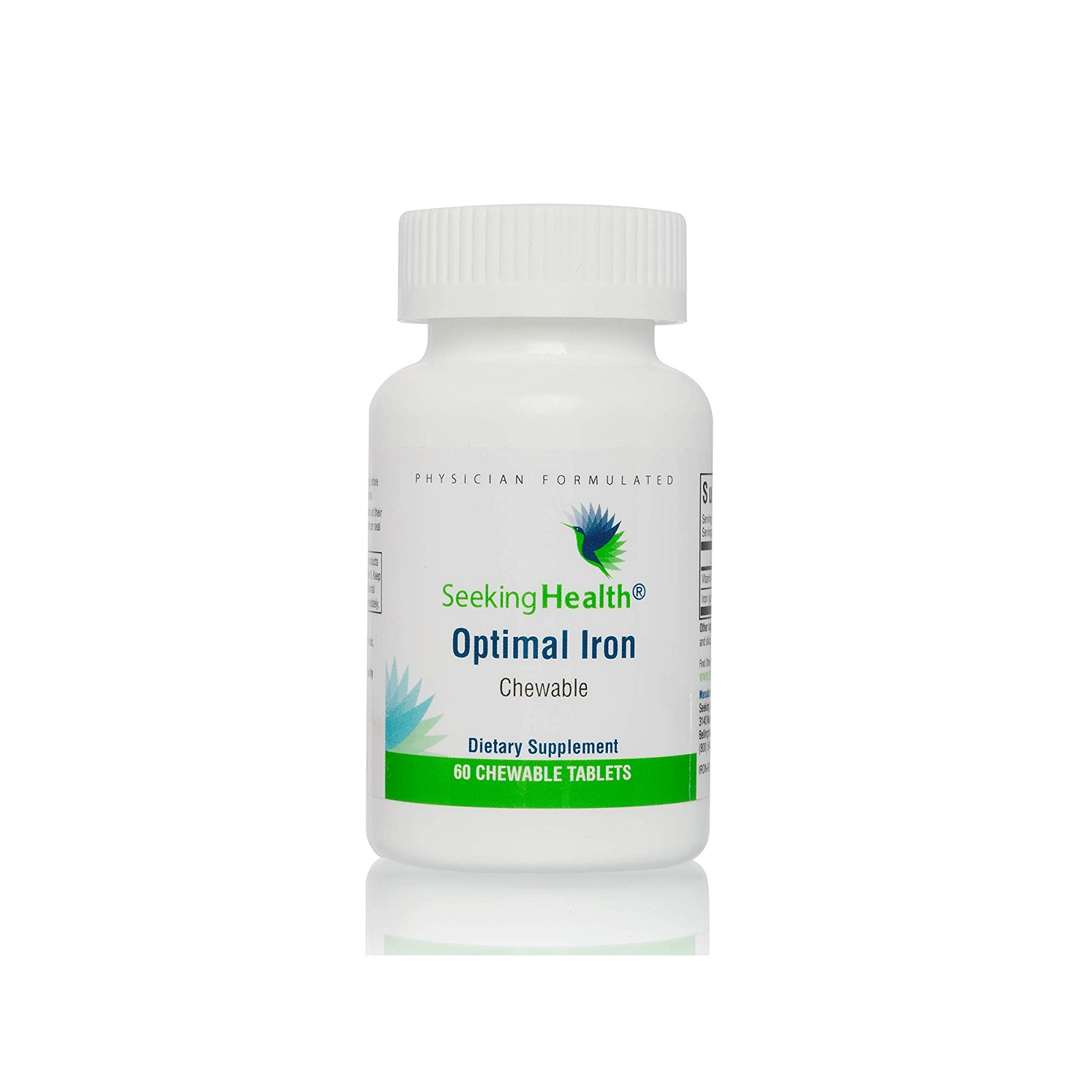 Минералы Seeking Health Железо, 10 мг, Optimal Iron Chewable, 60 жевательных таблеток (SKH52053)