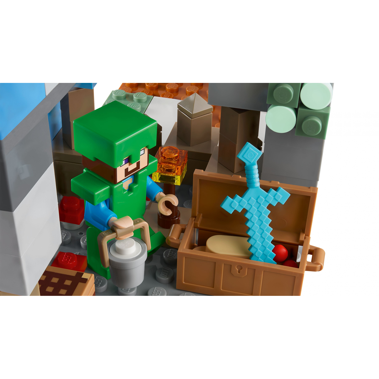 Конструктор LEGO Minecraft Замерзшие верхушки 304 детали (21243-) изображение 7