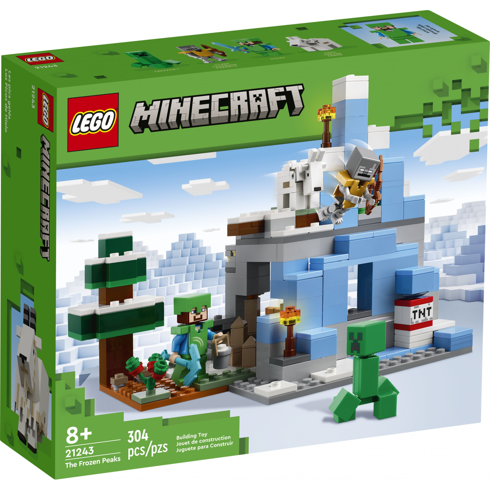 Конструктор LEGO Minecraft Замерзшие верхушки 304 детали (21243-)
