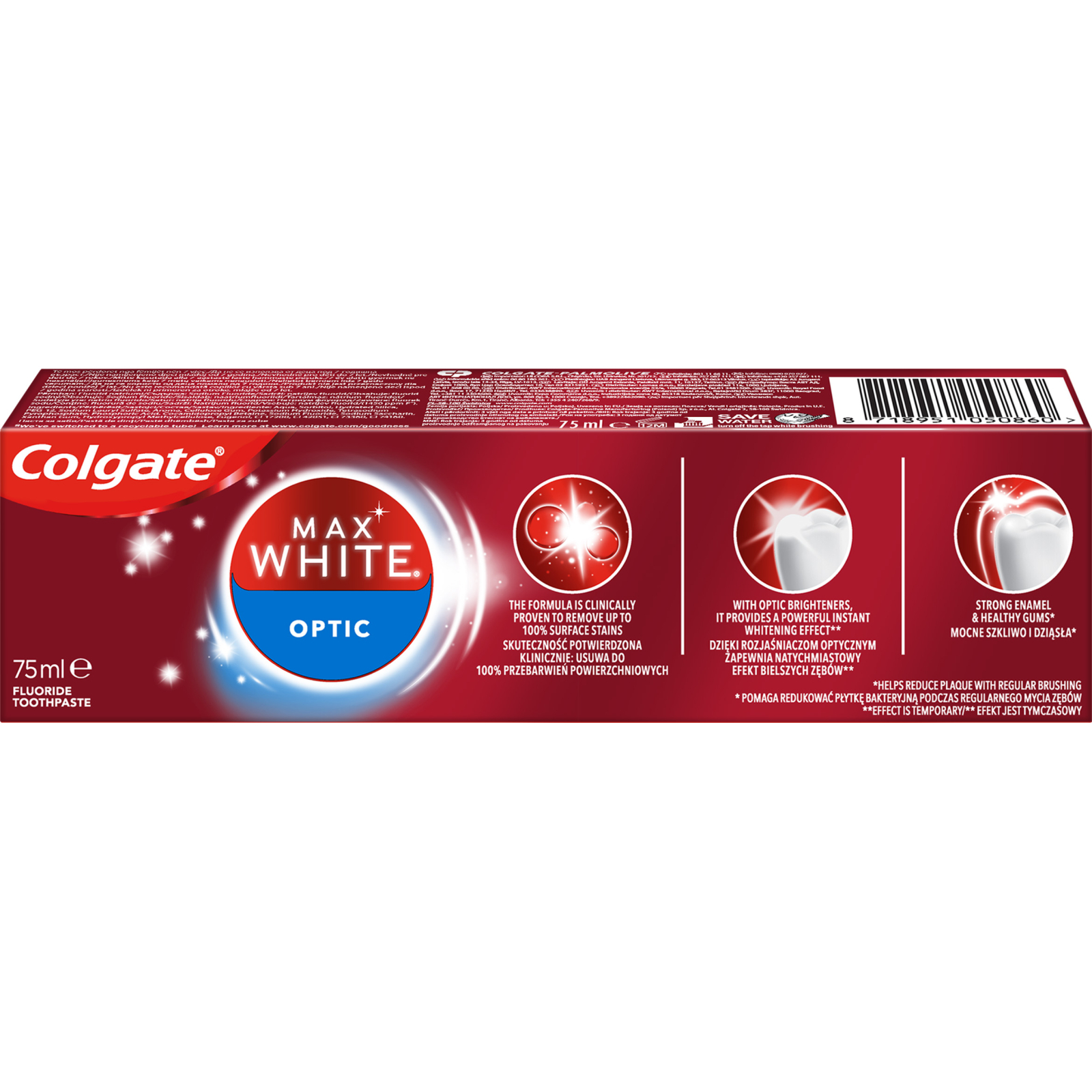 Зубна паста Colgate Max White One 75 мл (8718951050860) зображення 5