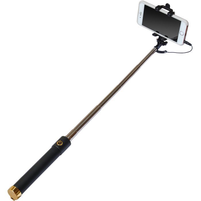 Монопод для селфі Grand-X Mirror 360 + дзеркало U-кріплення Gold (MI3UG) зображення 5