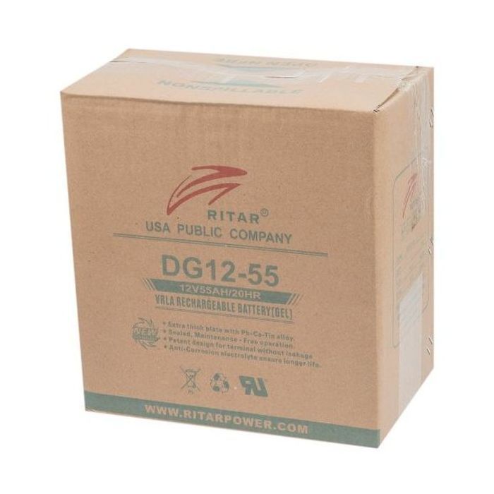 Батарея к ИБП Ritar GEL DG12-55 12V-55Ah (DG12-55) изображение 2