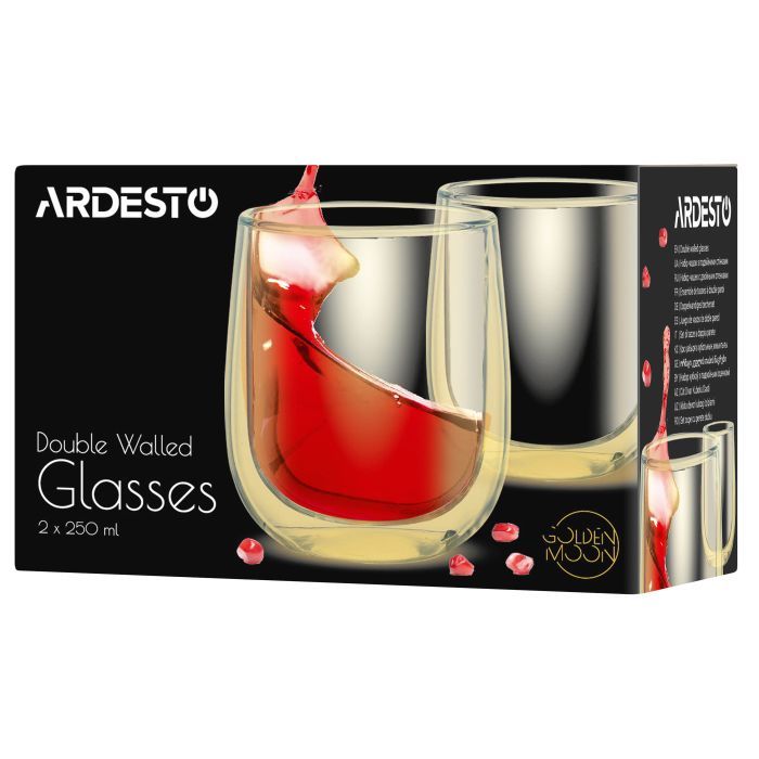 Набор стаканов Ardesto Golden Moon 250 мл (AR2625GG) изображение 8