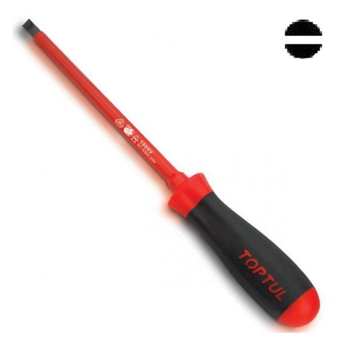 Отвертка Toptul диэлектрическая шлицевая 6.5x150мм (FAEB6E15)