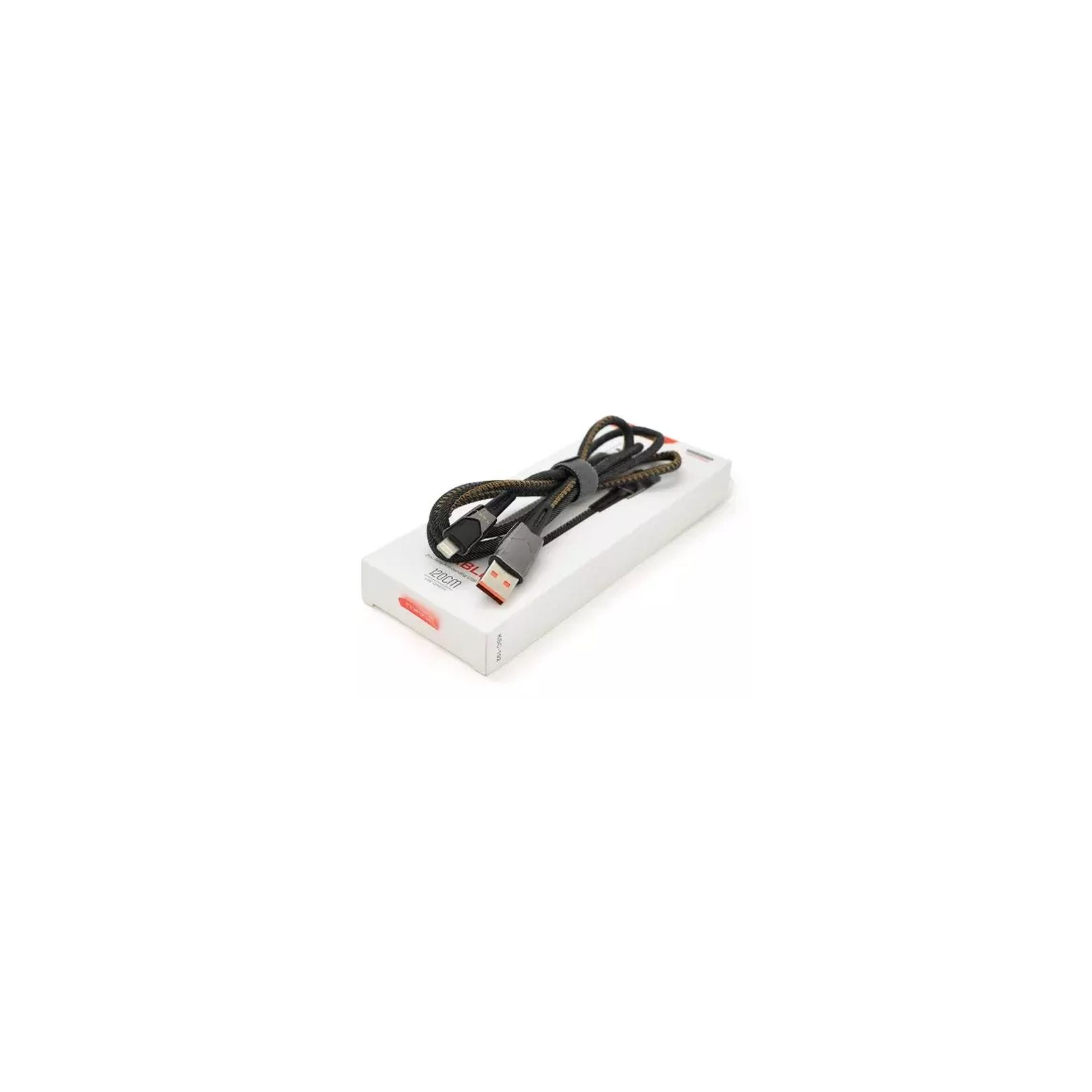 Дата кабель USB 2.0 AM to Lightning 1.2m KSC-192 GEDIAO Black 3.2А iKAKU (KSC-192-L) зображення 2