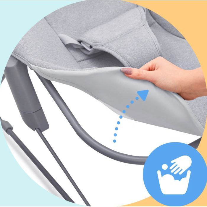 Крісло-гойдалка Kinderkraft Calmee Grey (5902533919048) зображення 10