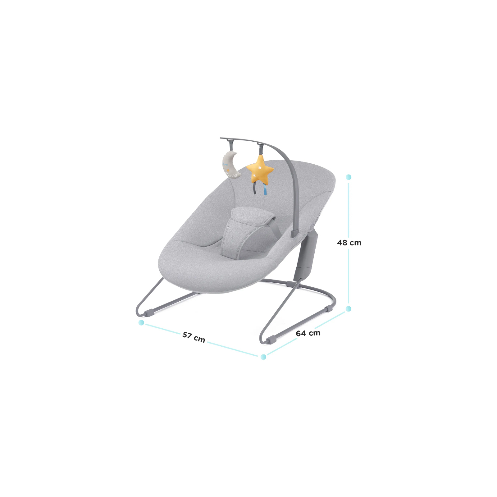 Кресло-качалка Kinderkraft Calmee Grey (5902533919048) изображение 5