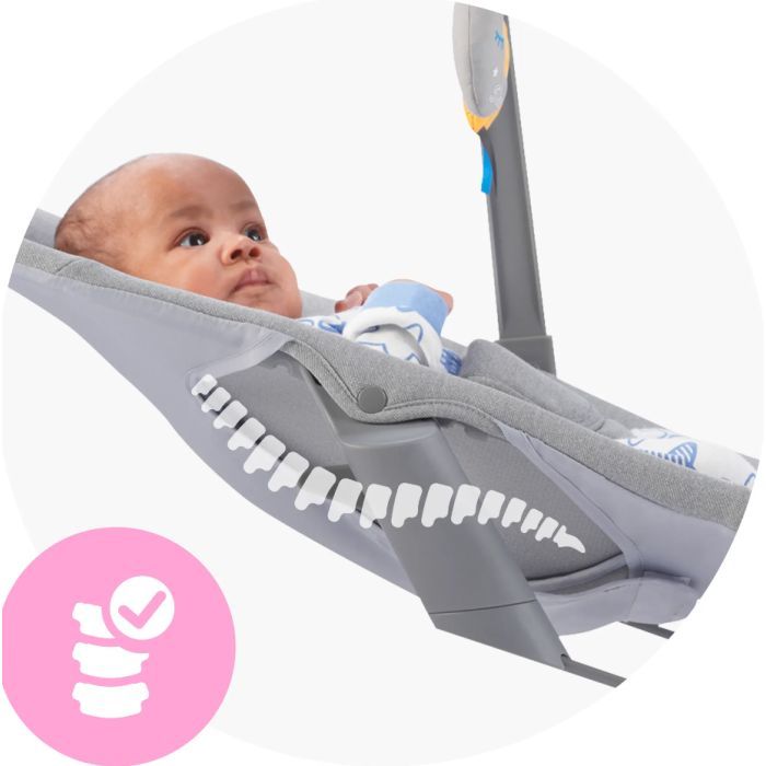 Крісло-гойдалка Kinderkraft Calmee Grey (5902533919048) зображення 7