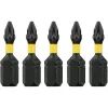 Набор бит DeWALT IMPACT TORSION, ударные, Pozidriv, Pz1, L=25 мм, 5 шт (DT7386T) изображение 2