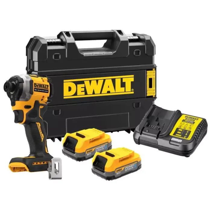 Шуруповерт DeWALT 18 В XR Li-lon PowerStack 2x1.7Ah, 206 Нм, кейс TSTAK (DCF850E2T) изображение 7