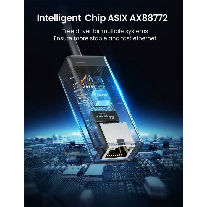 Перехідник USB 2.0 to Ethernet RJ45 10/100 Mb CR110 Ugreen (20254) зображення 5