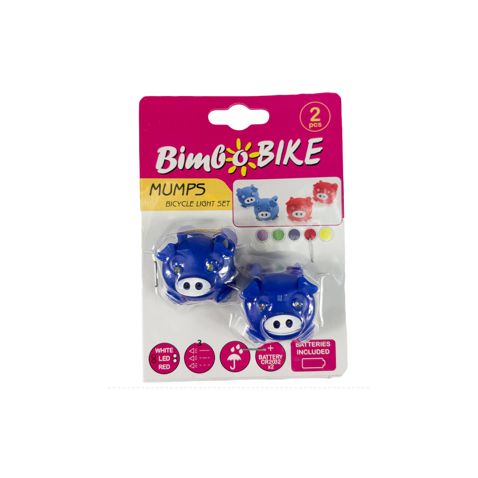 Комплект велофар Good Bike Silicone Mumps Blue (90303Blue-IS) изображение 4