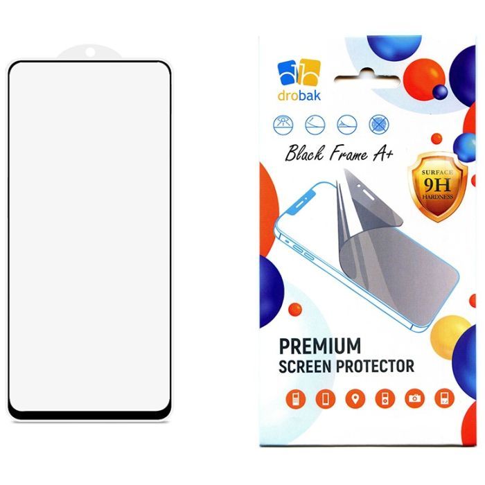 Скло захисне Drobak Motorola G13 Black Frame A+ (717145)