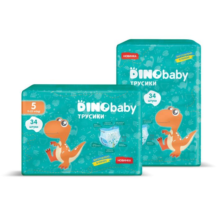 Подгузники Dino Baby Размер 5 (11-25кг) 34 шт (4823098413967) изображение 2