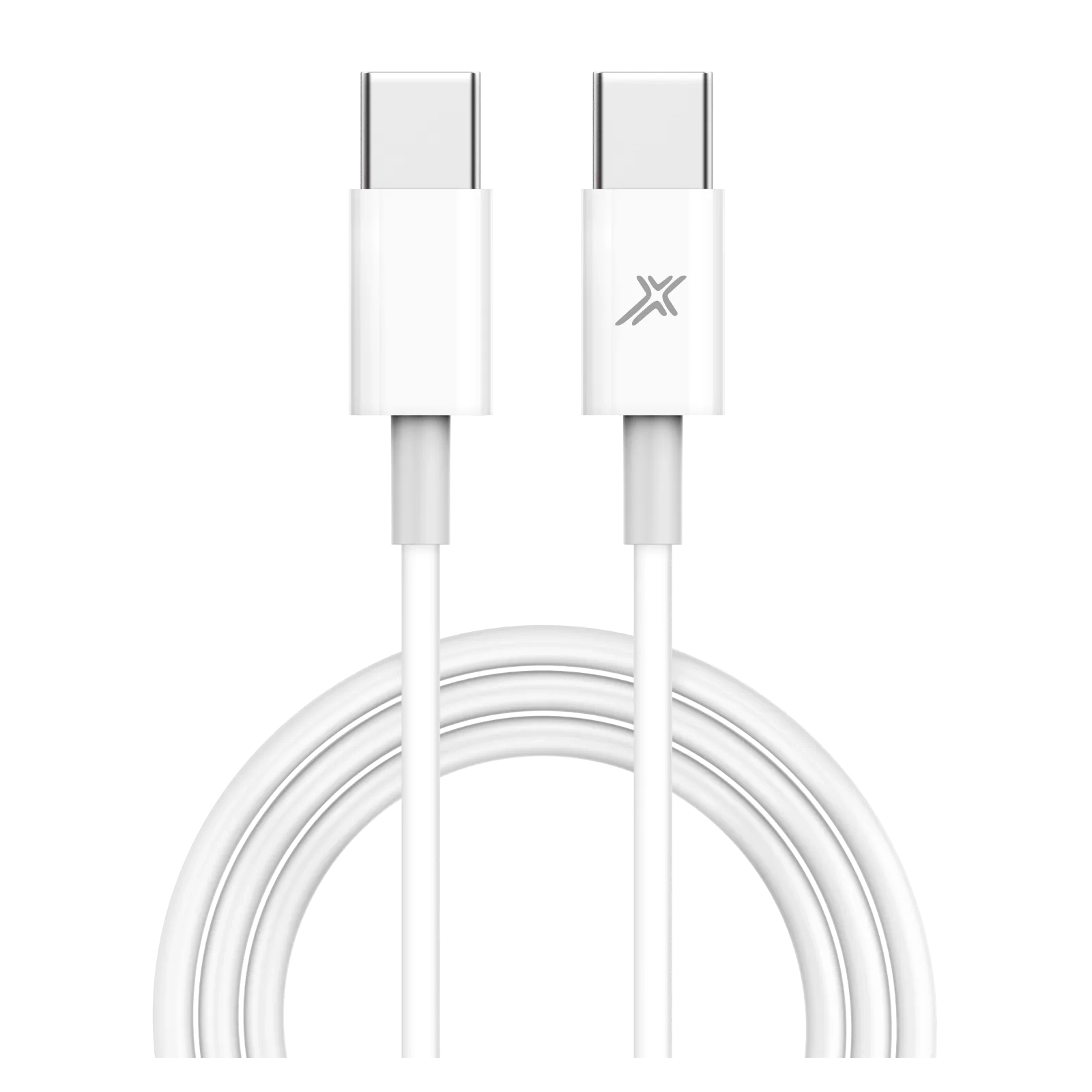 Дата кабель USB-C to USB-C 1.0m 20W CC-03W White Grand-X (CC-03W) изображение 2