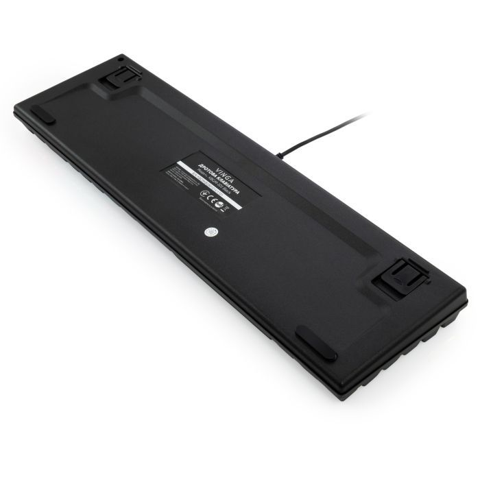 Клавиатура Vinga KBGM-100 LED Blue Switch USB Black (KBGM-100 Black) изображение 6
