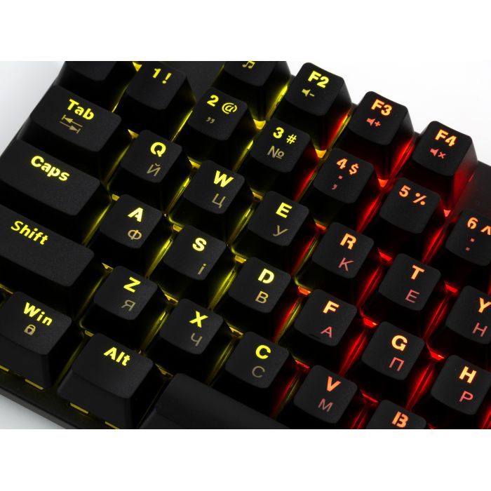 Клавиатура Vinga KBGM-100 LED Blue Switch USB Black (KBGM-100 Black) изображение 9