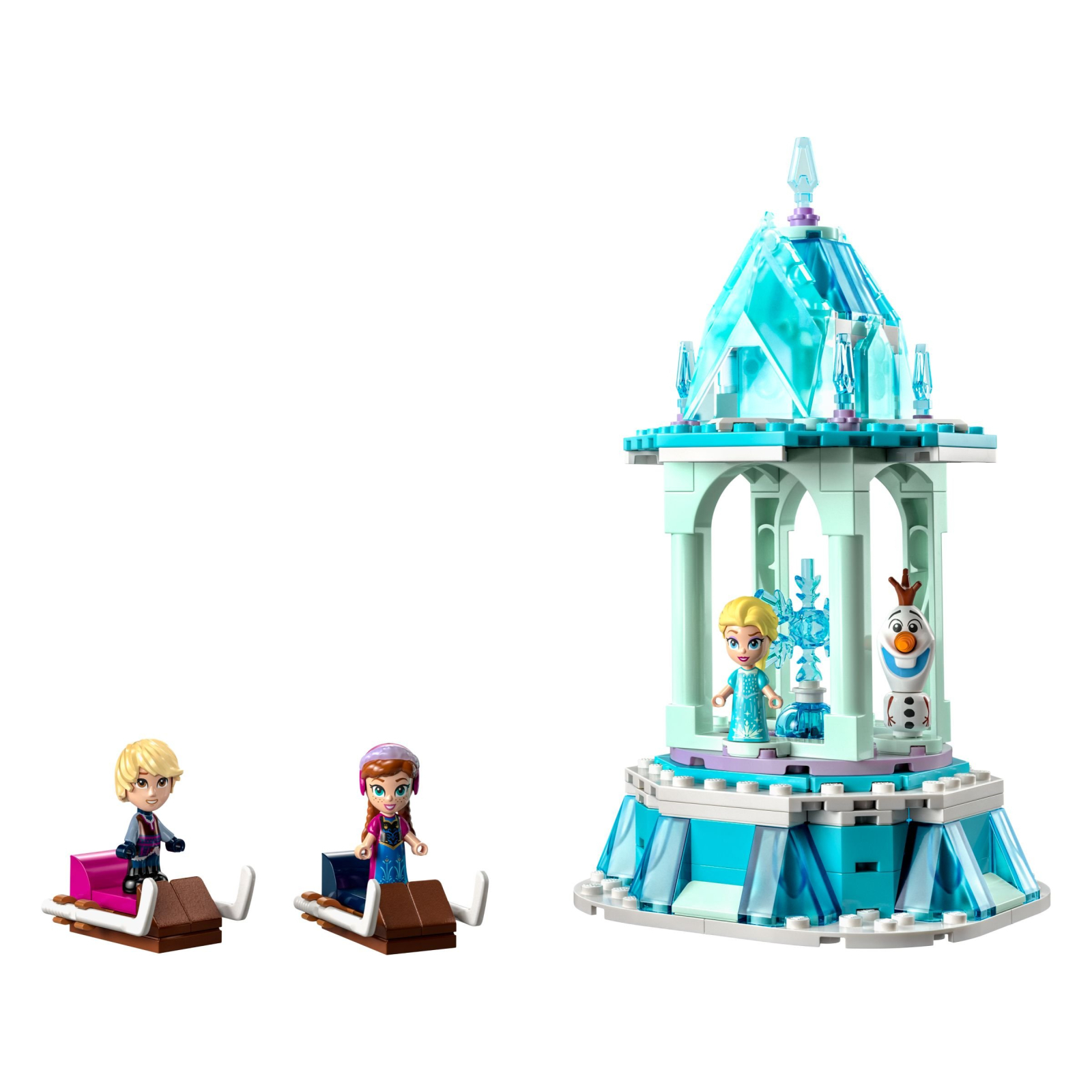 Конструктор LEGO Disney Очаровательная карусель Анны и Эльзы (43218) изображение 2