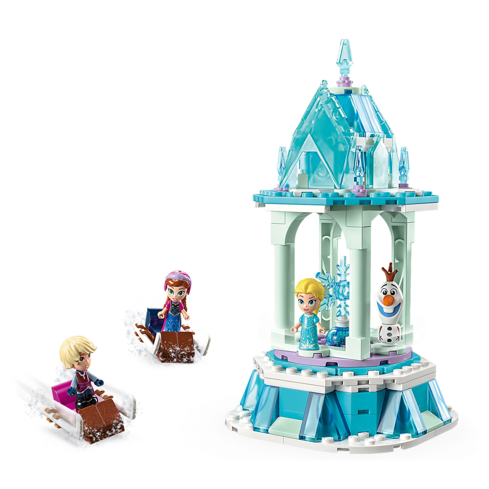 Конструктор LEGO Disney Очаровательная карусель Анны и Эльзы (43218) изображение 3