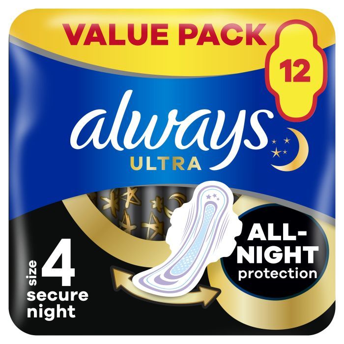 Гигиенические прокладки Always Ultra Secure Night (Размер 4) 6 шт. (8001841733050)