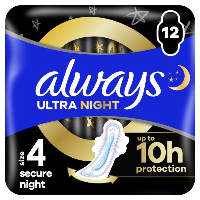 Гигиенические прокладки Always Ultra Secure Night (Размер 4) 24 шт. (8006540093764)