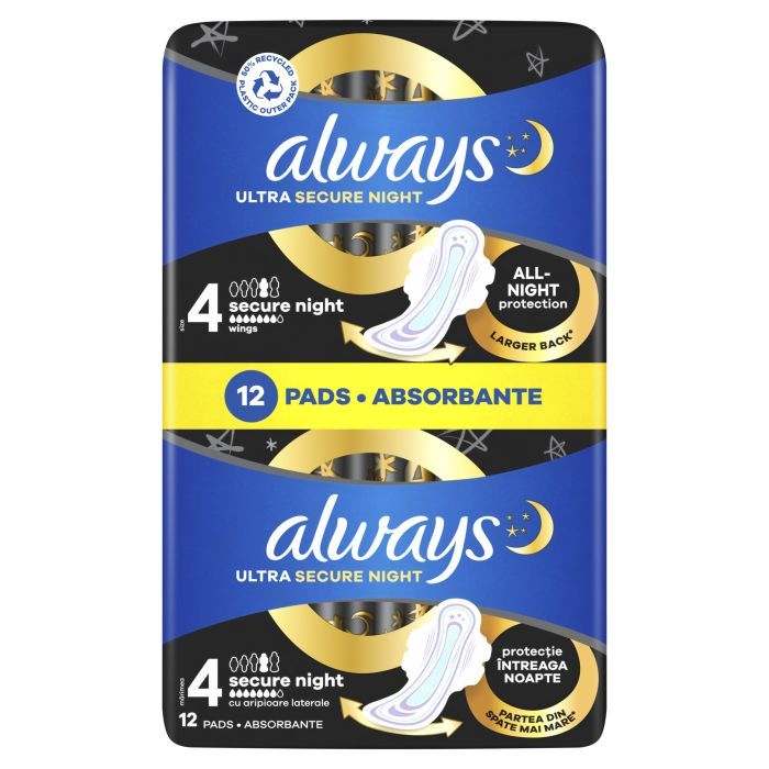 Гигиенические прокладки Always Ultra Secure Night (Размер 4) 6 шт. (8001841733050) изображение 2