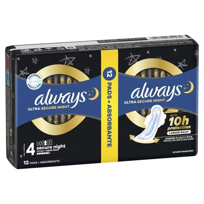 Гігієнічні прокладки Always Ultra Secure Night (Розмір 4) 12 шт. (4015400612469) зображення 2