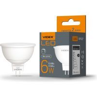 Лампочка Videx LED MR16еD 6W GU5.3 4100K дімерна (VL-MR16еD-06534)