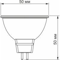 Лампочка Videx LED MR16еD 6W GU5.3 4100K дімерна (VL-MR16еD-06534) зображення 3