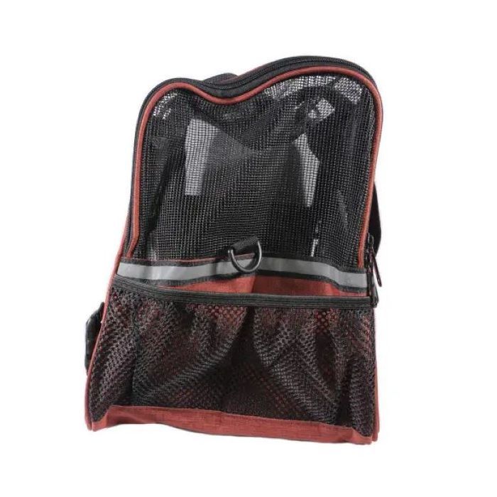 Переноска для животных AnimAll HJ-8003 мягкая 48х25х33 см бордовая (2000981206246) изображение 2