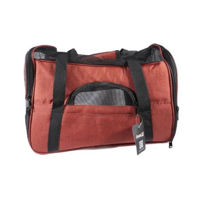 Переноска для животных AnimAll HJ-8003 мягкая 48х25х33 см бордовая (2000981206246) изображение 4