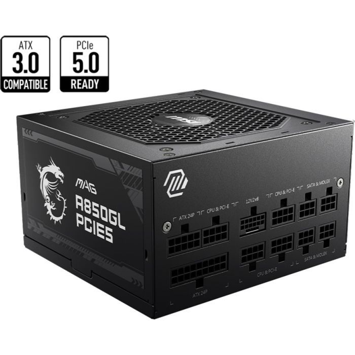 Блок питания MSI 850W (MAG A850GL PCIE5) изображение 2