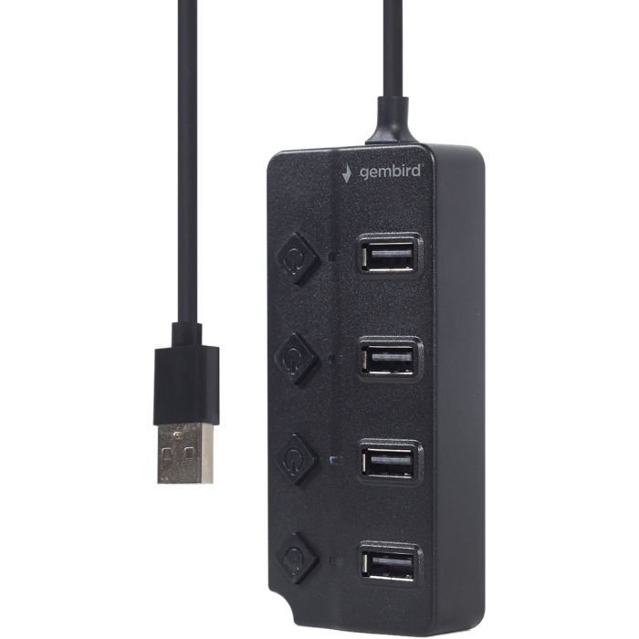 Концентратор Gembird USB 2.0 4 ports (UHB-U2P4P-01) изображение 3