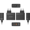 Зарядний пристрій Vention 3xUSB 100W GaN (2хUSB-C+USB-A) black (FEGB0-EU) зображення 2