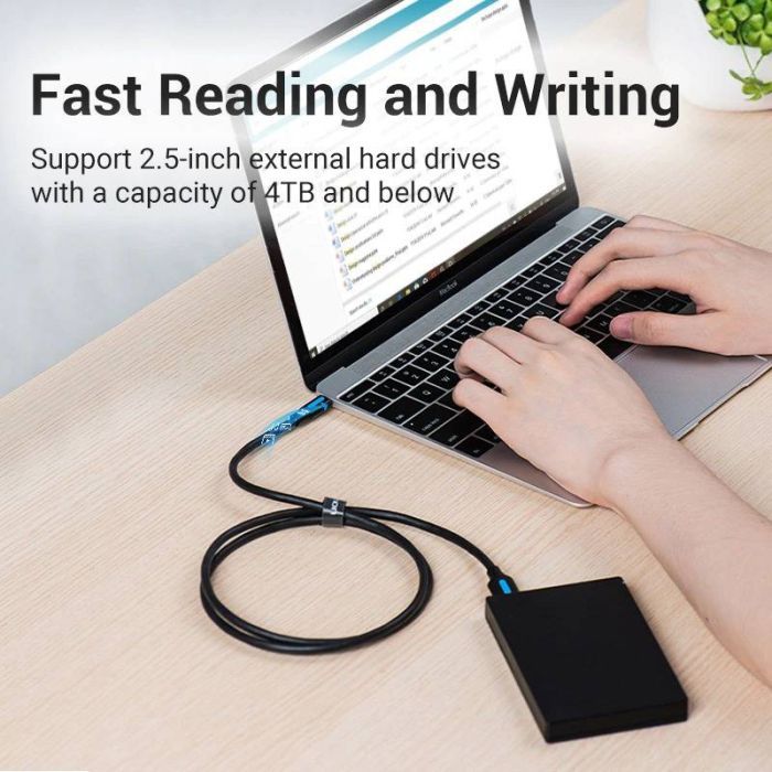 Дата кабель USB-C to Micro BM 0.5m 2A Vention (CQABD) изображение 5