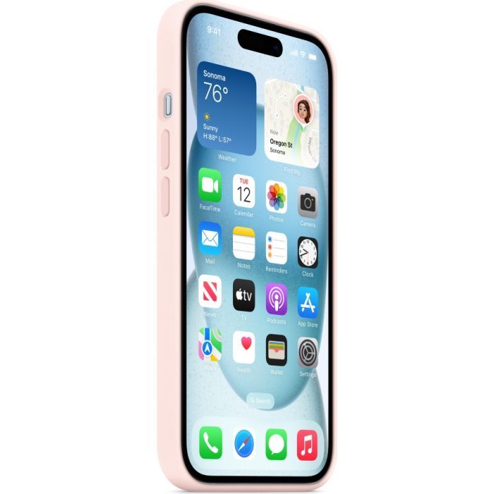 Чехол для мобильного телефона Apple iPhone 15 Silicone Case with MagSafe Cypress (MT0X3ZM/A) изображение 7