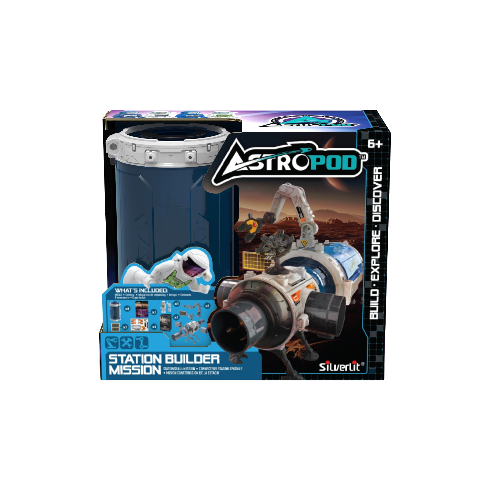Игровой набор Astropod с фигуркой – Миссия Построй космическую станцию (80336)