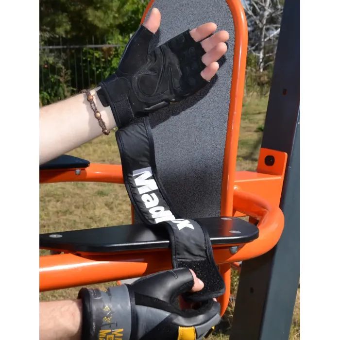 Перчатки для фитнеса MadMax MFG-880 Signature Black/Grey/Yellow XL (MFG-880_XL) изображение 7