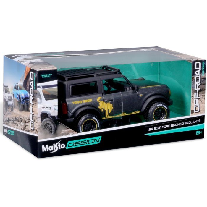 Машина Maisto Ford Bronco 2021 Badlands 1:24 Сірий металік (32541 met. grey) зображення 3