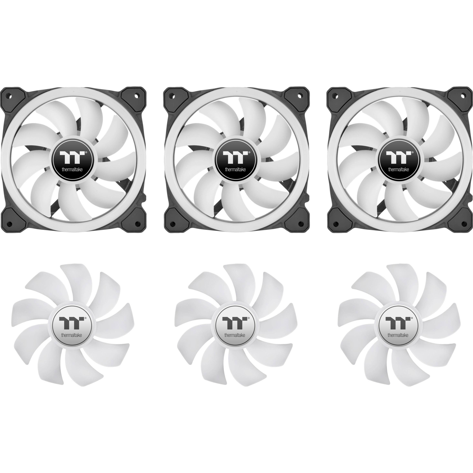 Кулер для корпуса ThermalTake SWAFAN 12 RGB Radiator Fan TT Premium Edition 3 Pack/Fan/12025 (CL-F137-PL12SW-A) изображение 10